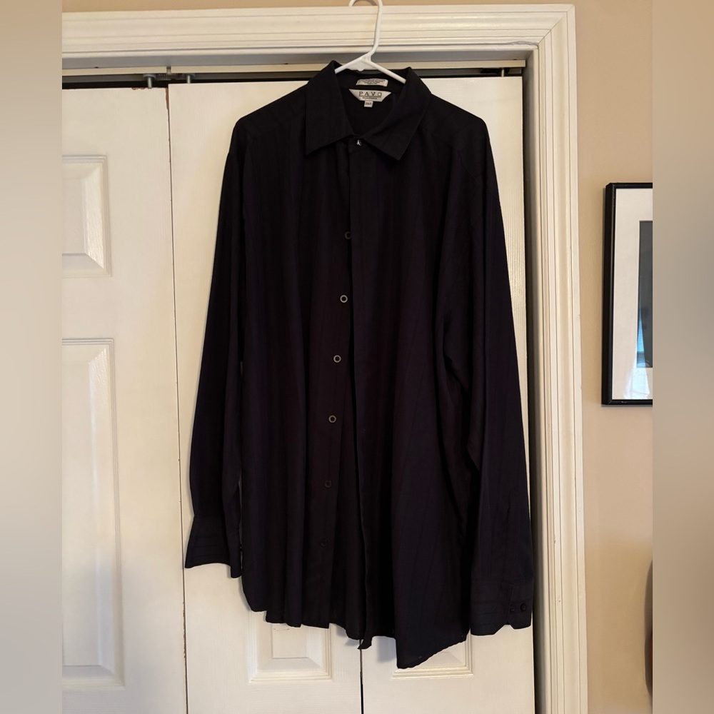 Pavo by Lastrada Black long sleeve dress shirt
